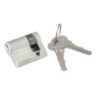*WHILE SUPPLY LAST* Mardeco 'M' Series C4 Euro Cylinder 4 Pin to the Center 27mm Satin Chrome for SC8104/SET Euro Lock SC8500/27