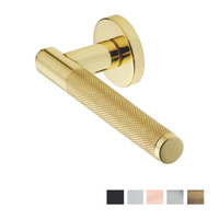 Manital Syntax Knurled Door Lever Passage Set - Available in Various Finishes