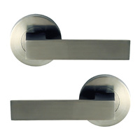 Nidus Door Handle Venetian Berlin Round Lever Set Stainless Steel VSS-02-SS