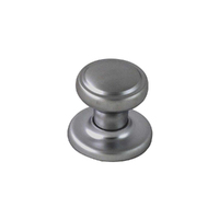 Nidus Door Knob WCKSC Wentworth Cupboard Set Satin Chrome w/ Backplate