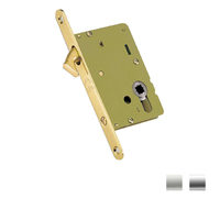 Parisi Privacy Sliding Door Lock 2306 - Available in Various Finishes and Sizes