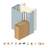 Raven RP120 Batwing Perimeter Seal Fire Rated 3000mm White A120W3000