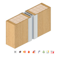 Raven RP122 Astragal Twin Section Meeting Stile Seal 3000mm A122C3000