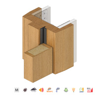 Raven RP134 Meeting Stile Seal Long Single Door Set Black A134LS