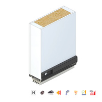 Raven RP4T Meeting Stile Seal 1000mm Silver Anodised A4TC1000