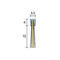 Raven RP52F Meeting Stile Seal Brush Strip Black - Available in Various Sizes