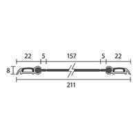 Raven RP62 Finger Guard Seal 2100mm Black A62C2100