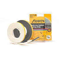 Raven Multi-Use Self Adhesive Rubber Sealing Strip Grey 2000mm R108G