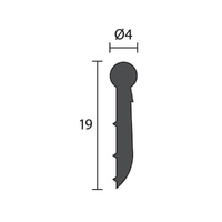 Raven Solid EPDM Replacement Seal Gasket for RP3 and RP5 915mm Black R303