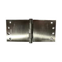 Scope Wide Throw Door Hinge Fixed Pin 100x225x3.5mm Stainless Steel DHW109FSS