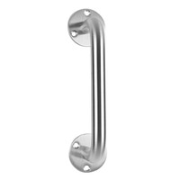 Scope Pull Handle on Round Rose Satin Stainless 150mm x 12mm PHR15012SS
