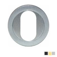 Austyle Architectural Oval Escutcheon Square Edge - Available in Various Finishes and Sizes