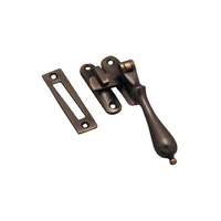 Restocking Soon: ETA Early November - Superior Brass Window Casement Fastener 100mm Antique 23063