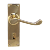 Superior Brass Colonial Design 1 Door Lever Privacy Set 150mm Polished Brass 3094P