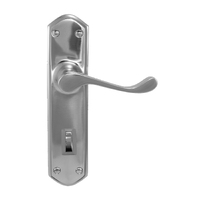 Superior Brass Colonial Design 2 Door Lever Privacy Set 230mm Polished Chrome 34439P