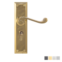 Superior Brass Classic Door Lever Single Step Entrance Set - Available in Various Finishes