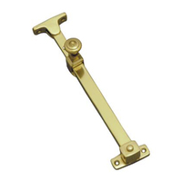 Superior Brass Telescopic Adjustable Casement Stay Polished Brass 4182