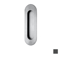 Austyle Oval Flush Pull Concealed Fix 120x40mm - Available in Matt Black and Satin Stainless Steel