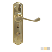 Superior Brass Colonial Design 2 Door Lever Entrance with Privacy - Available in Various Finishes