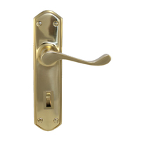 Superior Brass Colonial Design 2 Door Lever Privacy Set 230mm Polished Brass 4439P