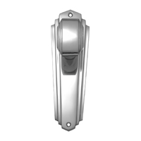 Superior Brass Art Deco Door Knob Passage Set 203mm Satin Chrome 47040