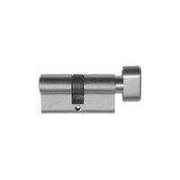 Superior Brass C4 Euro Thumb Turn Cylinder 6 Pin Satin Chrome 70mm 49149
