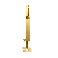 Austyle Flush Barrel Bolt Flat Keeper 75x18mm Polished Brass 5181