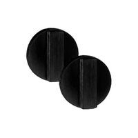Austyle Round Double Snib Set Concealed Fix Black 59044