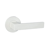 Builders Choice Door Lever Set on Round Rose Passage/Privacy 63mm White 83580