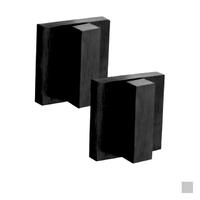 Austyle Square Double Snib Set 40x40mm - Available in Matt Black and Satin Chrome Finish