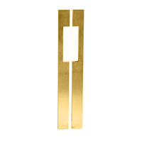 Austyle Entrance Blade Door Pull Handle Satin Brass 93936