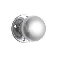 Tradco Retro Fit Mortice Door Knob on Round Rose Polished Chrome 0697