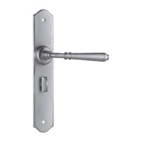 Tradco Reims Lever on Long Backplate Privacy Satin Chrome 0749P