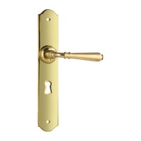 Tradco Reims Lever on Long Backplate Lock Polished Brass 0772