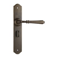 Tradco Reims Lever on Long Backplate Privacy Antique Brass 0774P