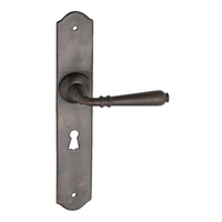 Tradco Reims Lever on Long Backplate Lock Antique Brass 0775