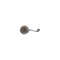 Restocking Soon: ETA End May - Tradco Milton Door Lever Handle On Rose Antique Brass 0789
