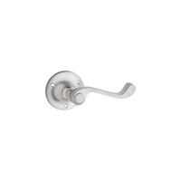 Tradco Milton Door Lever Handle On Rose Satin Chrome 0797