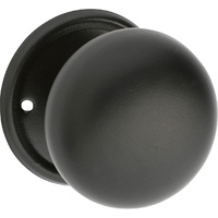 Tradco Plain Mortice Knob Matt Black 0930