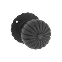 Tradco Fluted Mortice Knob on Round Rose Antique Finish 55mm 1012