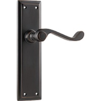 Out of Stock: ETA End February - Tradco Milton Lever on Long Backplate Latch Antique Copper 1014