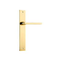 Iver Baltimore Lever on Rectangular Backplate Passage Polished Brass 10202