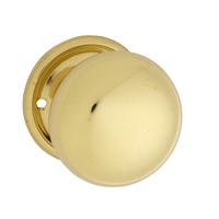 Tradco Plain Mortice Knob Polished Brass 1024