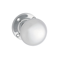 Tradco Victorian Knob on Rose Chrome Plated 57mm 1040