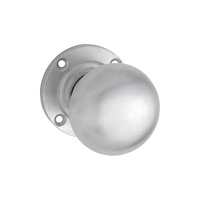 Tradco Victorian Knob on Rose Satin Chrome 57mm 1041