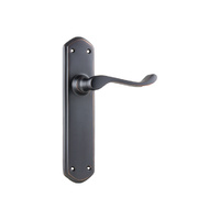 Tradco Windsor Lever Handle on Shouldered Backplate Passage Antique Copper 1047