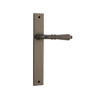 Iver Sarlat Lever Handle on Rectangular Backplate Passage Signature Brass 10700