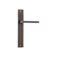 Iver Baltimore Lever on Rectangular Backplate Passage Signature Brass 10702