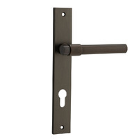 Iver Helsinki Lever on Rectangular Backplate Euro Signature Brass 10896E85