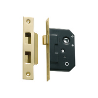 Tradco 1135PB Privacy Mortice Lock Polished Brass 44mm